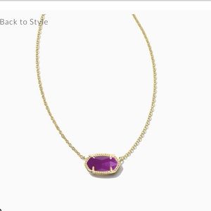 NWT Purple Kendra Scott Elisa Pendant